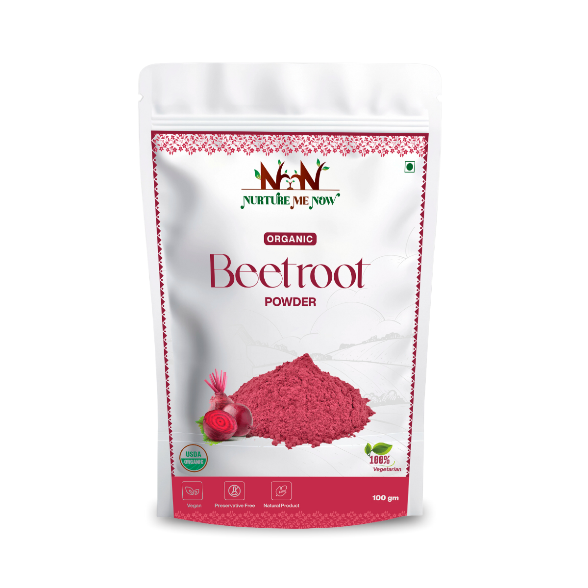 USDA Certified Organic Beetroot Powder 200 gm